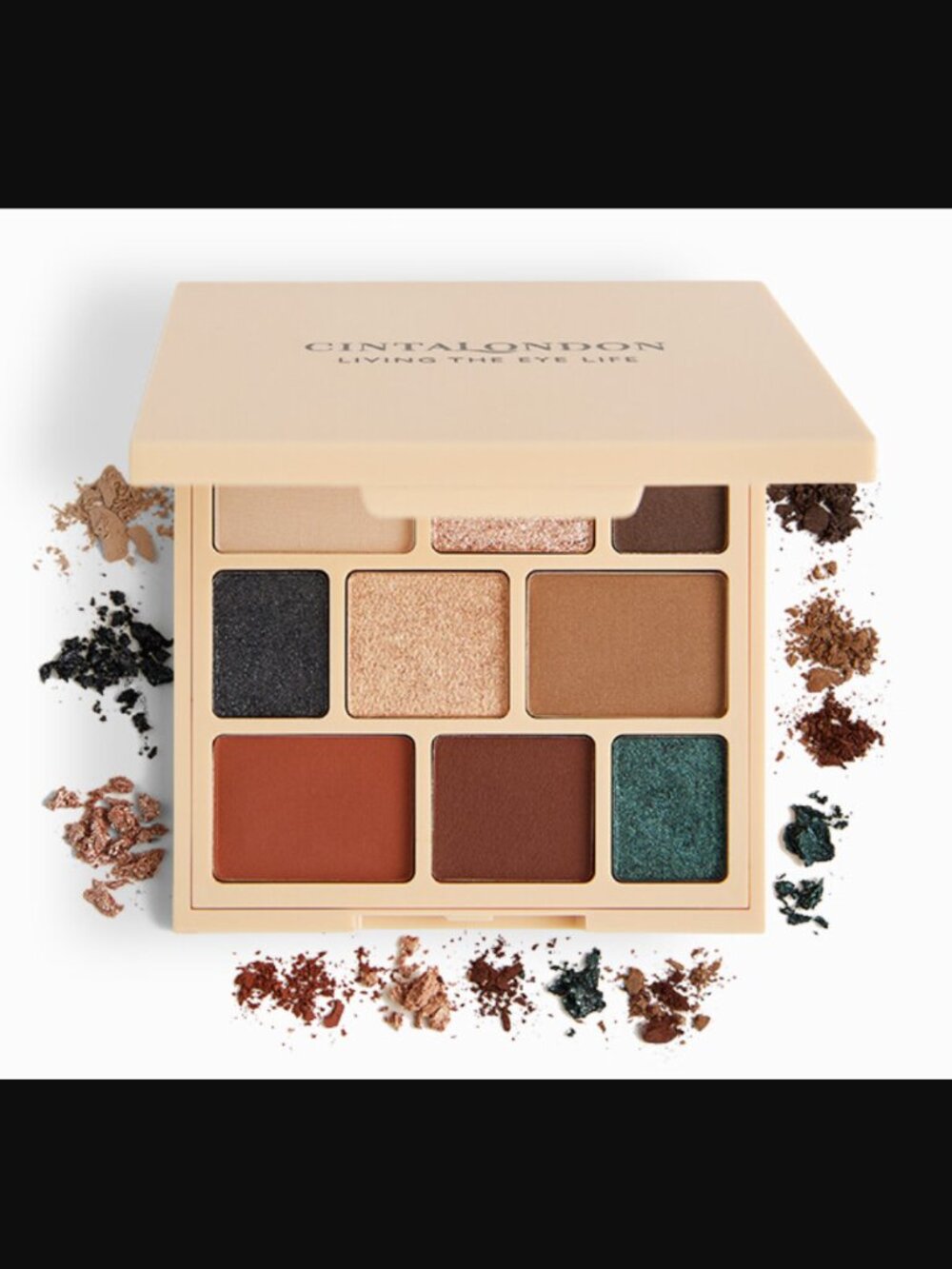 ❣️2/$36 NIP CINTA LONDON Eyeshadow Palette in Living The Eye Life Full Size 6.5g